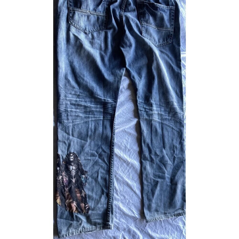 Vintage Buffalo David Bitton Denim Jeans Men’s 36 Blue KISS Band Stitched Y2K